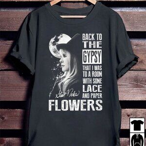 Stevie Nicks Back To The Gypsy Shirt Music Icon Retro Graphic Fan Tee 96